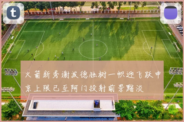 火箭新秀谢泼德独树一帜迎飞跃申京上限已至阿门投射前景黯淡